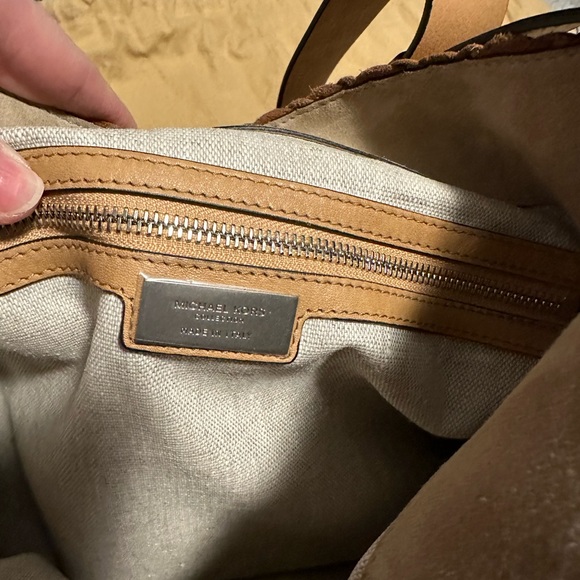 Michael Kors Extra Large Hand Woven Leather Shoulder Bag - Picture 8 of 14